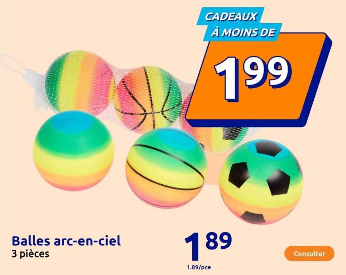 Ballons arc-en-ciel 3 pièces
