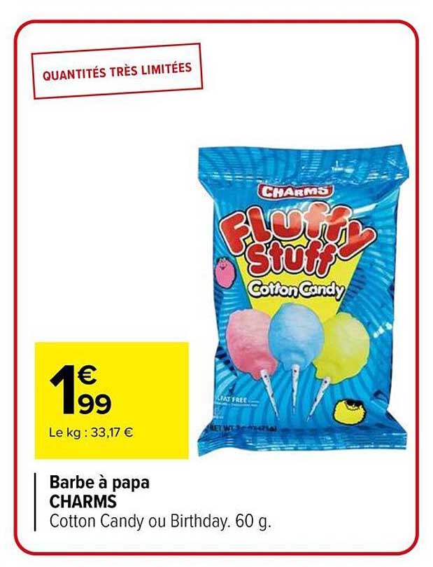 Barbe à papa CHARMS Fluffy Stuff