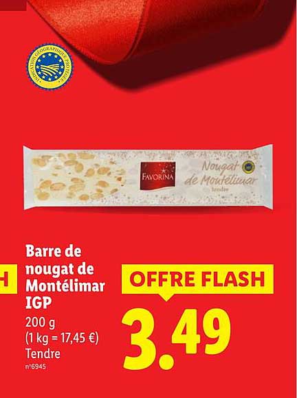 Barre de nougat de Montélimar IGP
