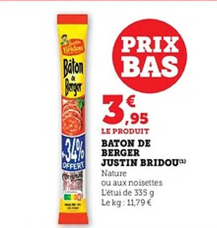 BATON DE BERGER JUSTIN BRIDOU
