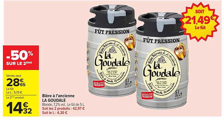Bière à l'ancienne LA GOUDALE