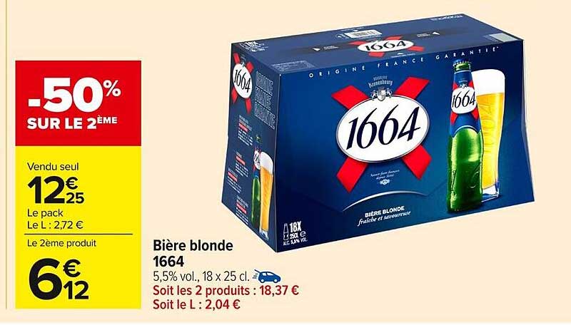 Bière blonde 1664