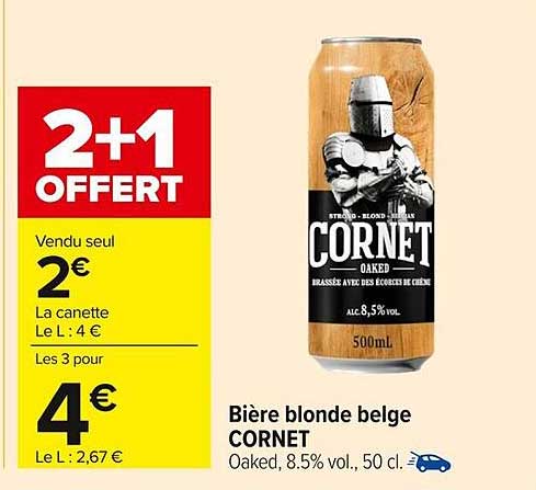 Bière blonde belge CORNET 8,5% vol.