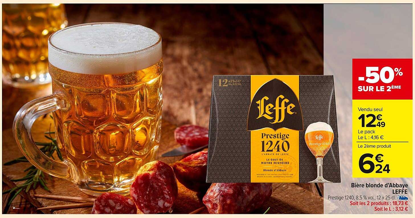Bière blonde d’Abbaye LEFFE