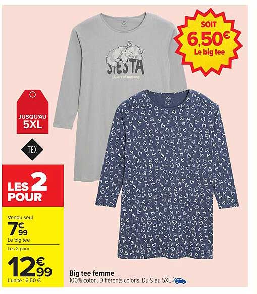 Big tee femme