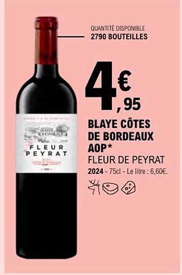 BLAYE CÔTES DE BORDEAUX AOP* FLEUR DE PEYRAT