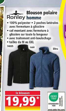 Blouson polaire homme