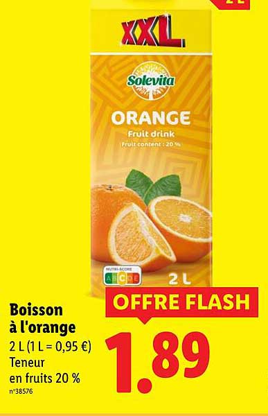 Boisson à l'orange