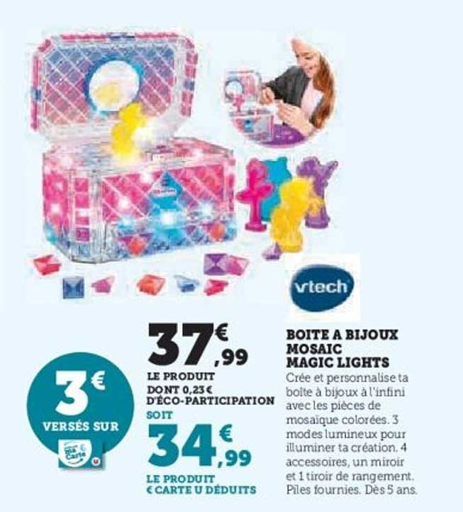 BOITE A BIJOUX MOSAIC MAGIC LIGHTS