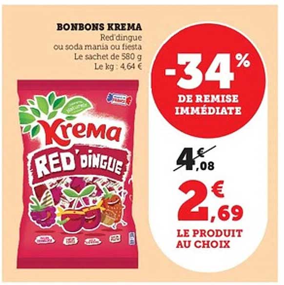 BONBONS KREMA Red'dingue