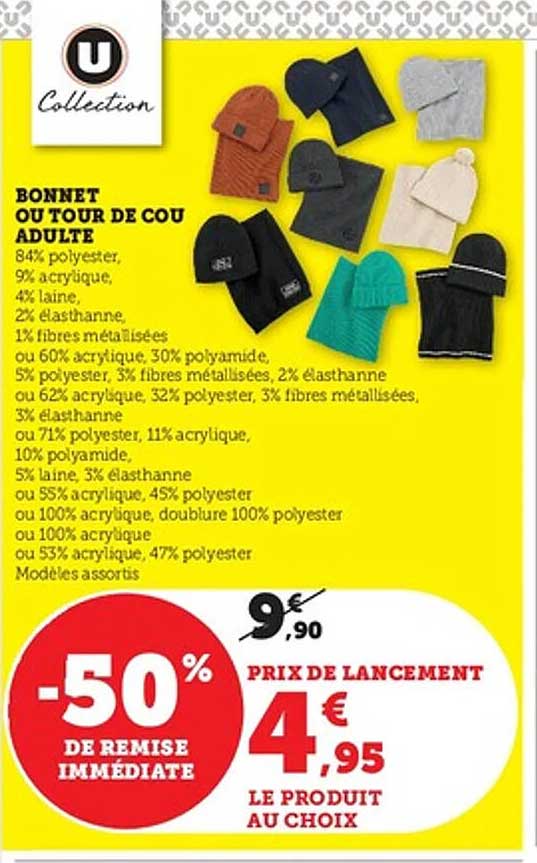 BONNET OU TOUR DE COU ADULTE