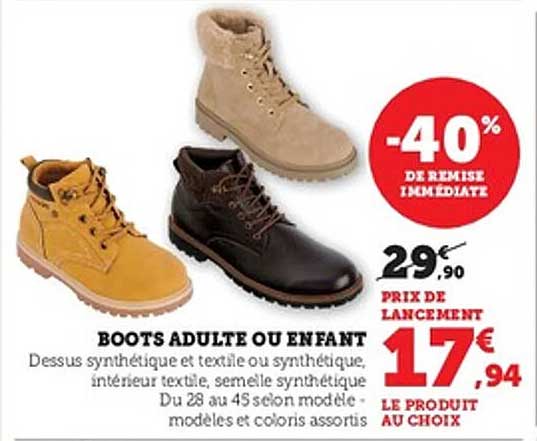 BOOTS ADULTE OU ENFANT