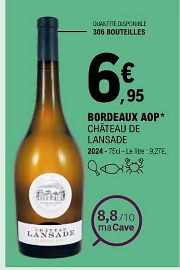 BORDEAUX AOP* CHÂTEAU DE LANSAD