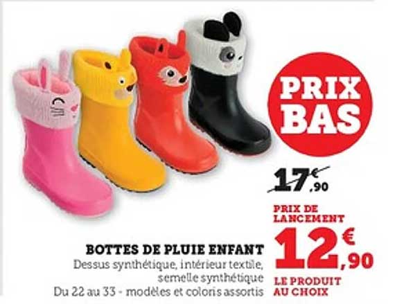 Bottes de pluie enfant