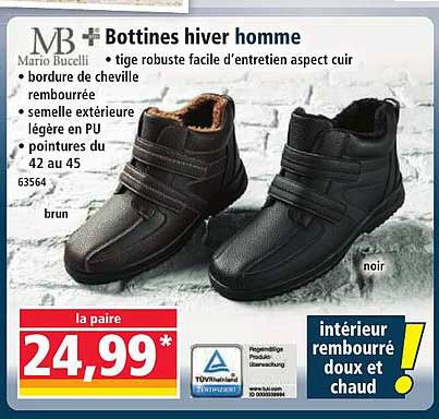 Bottines hiver homme