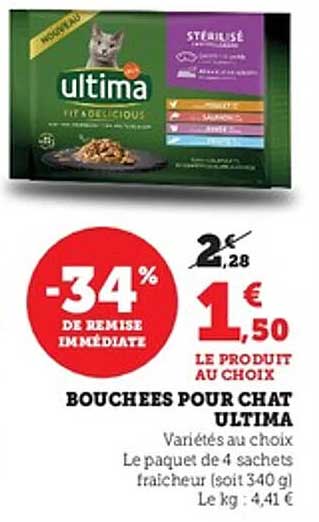 BOUCHÉES POUR CHAT ULTIMA
