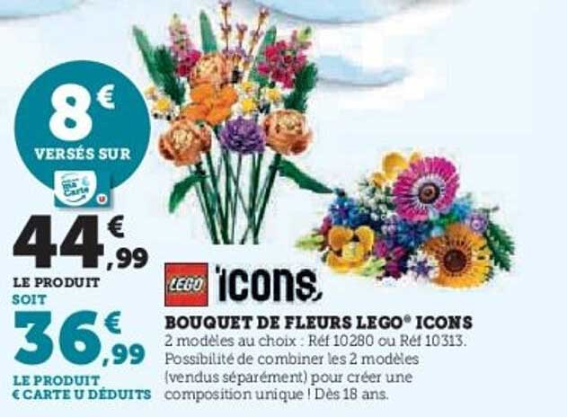 BOUQUET DE FLEURS LEGO® ICONS