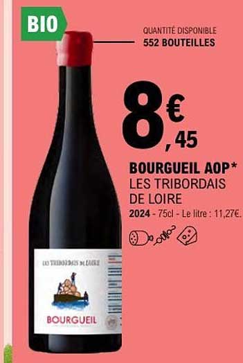 BOURGUEIL AOP* LES TRIBORDAIS DE LOIRE