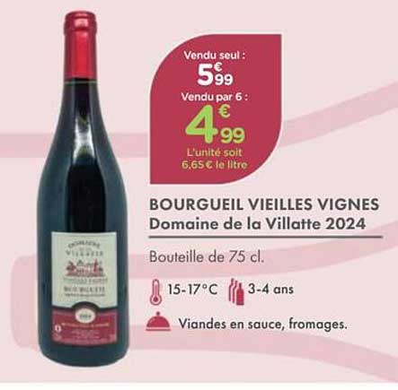 BOURGUEIL VIEILLES VIGNES Domaine de la Villatte 2024