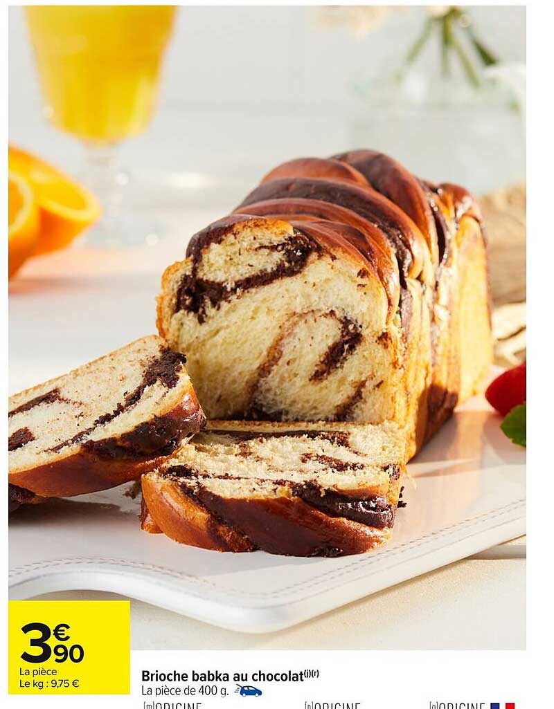 Brioche babka au chocolat