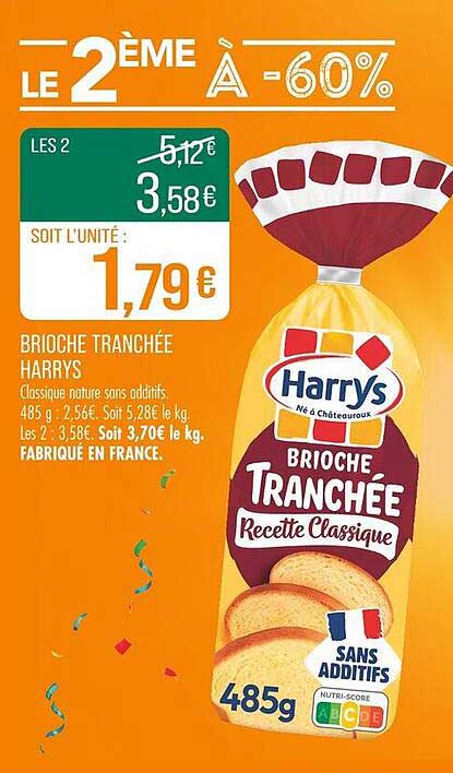 BRIOCHE TRANCHÉE HARRYS