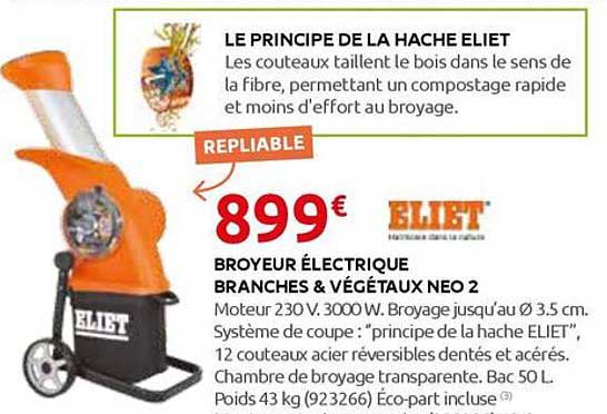 BROYEUR ÉLECTRIQUE BRANCHES & VÉGÉTAUX NEO 2