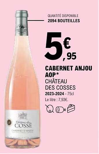 CABERNET ANJOU AOP* CHÂTEAU DES COSSES