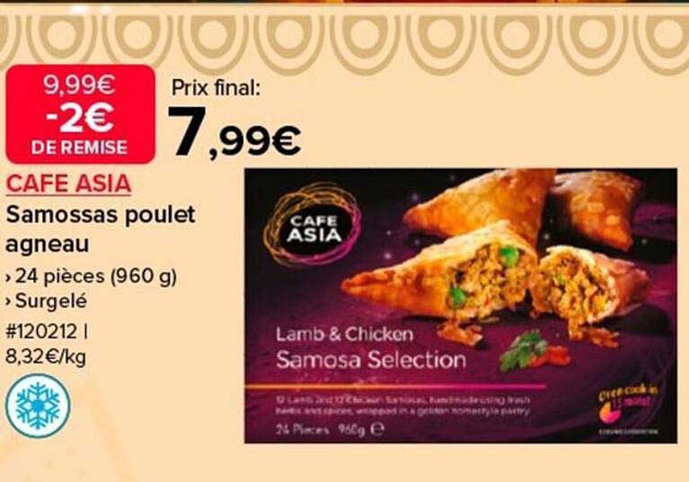 CAFÉ ASIA - Samossas poulet agneau