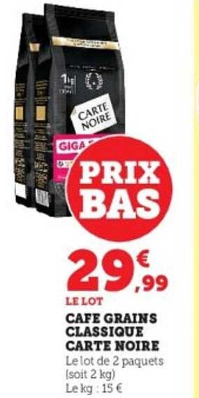 Café Grains Classique Carte Noire