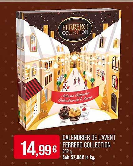 CALENDRIER DE L'AVENT FERRERO COLLECTION