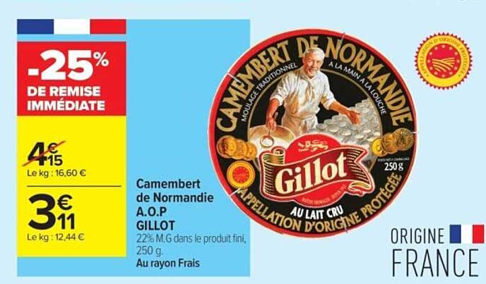 Camembert de Normandie A.O.P GILLOT