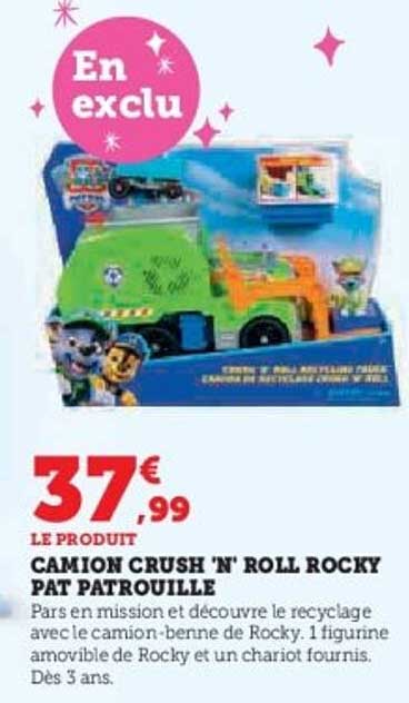 CAMION CRUSH 'N' ROLL ROCKY PAT PATROUILLE