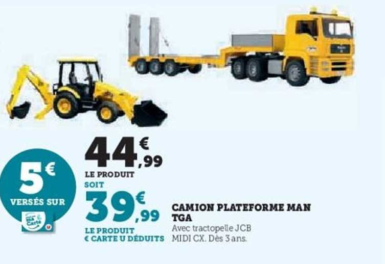 CAMION PLATEFORME MAN TGA