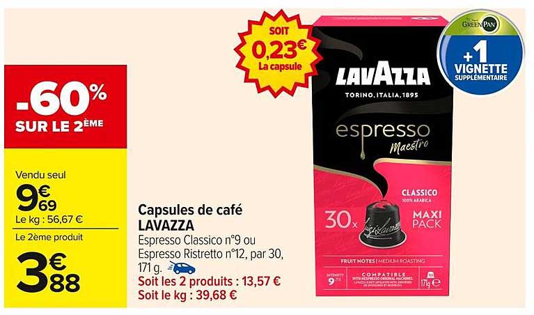 Capsules de café LAVAZZA