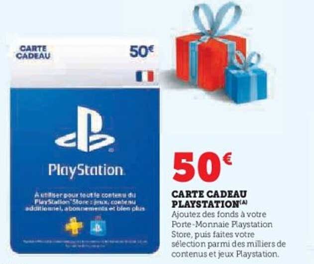 CARTE CADEAU PLAYSTATION