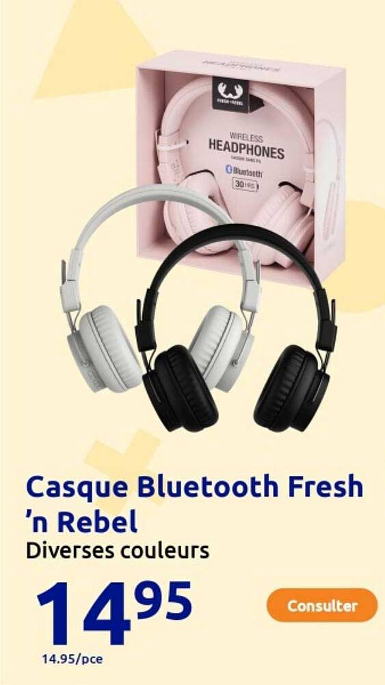 Casque Bluetooth Fresh 'n Rebel