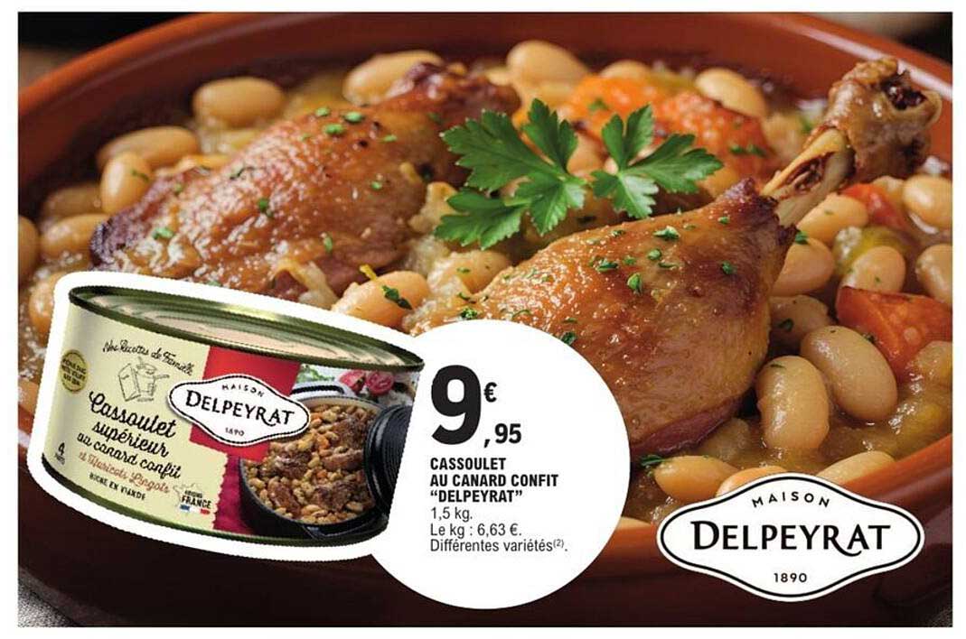 CASSOULET AU CANARD CONFIT "DELPEYRAT"