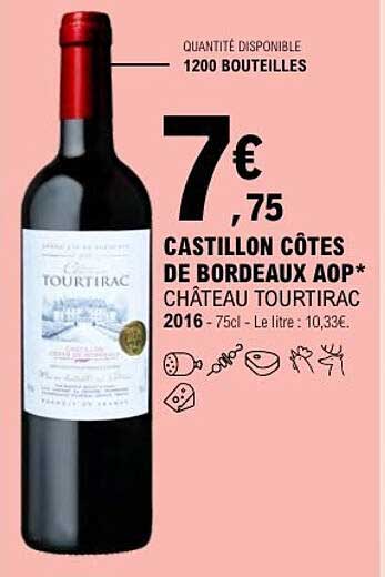 CASTILLON CÔTES DE BORDEAUX AOP* CHÂTEAU TOURTRIAC 2016