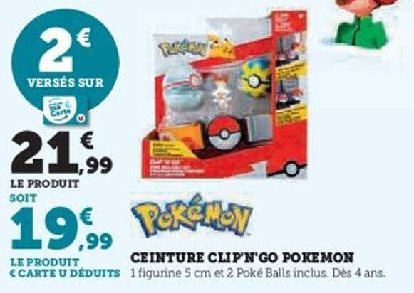 CEINTURE CLIP'N'GO POKEMON