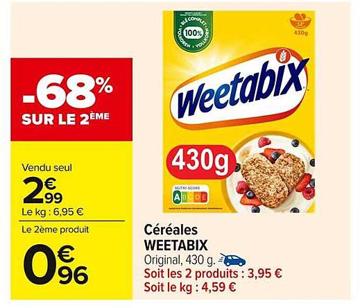 Céréales WEETABIX Original, 430 g