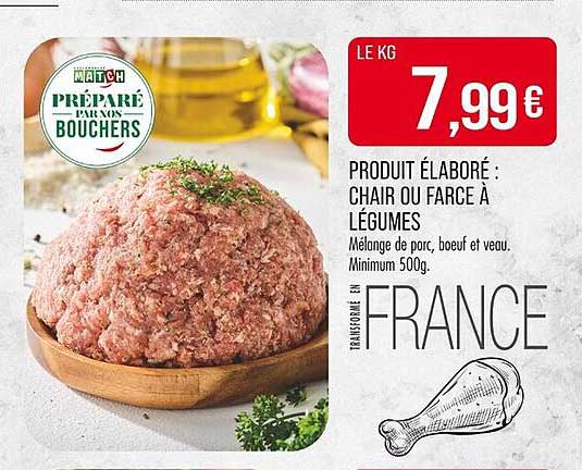 CHAIR OU FARCE À LÉGUMES