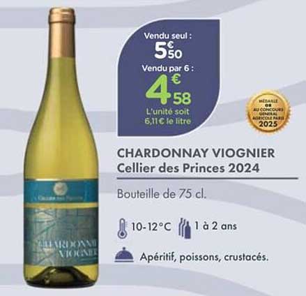 CHARDONNAY VIOGNIER Cellier des Princes 2024