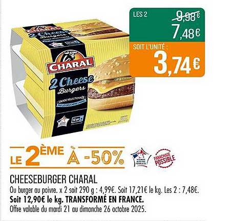 CHEESEBURGER CHARAL