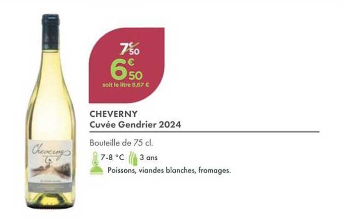 CHEVERNY Cuvée Gendrier 2024