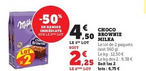 CHOCO BROWNIE MILKA