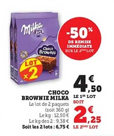 CHOCO BROWNIE MILKA