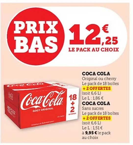 Coca Cola - Le pack au choix