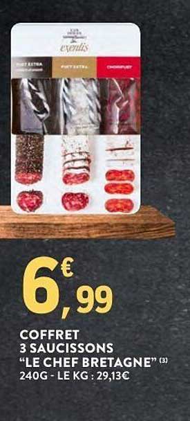 COFFRET 3 SAUCISSONS "LE CHEF BRETAGNE"