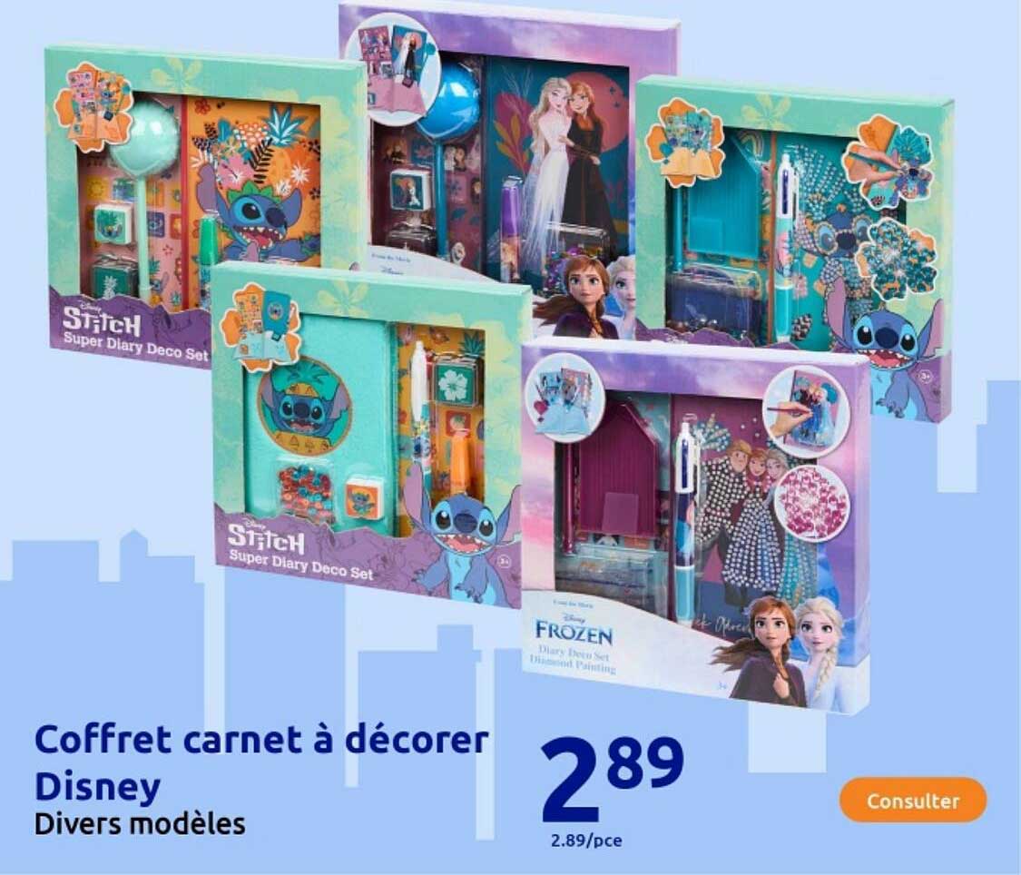 Coffret carnet à décorer Disney
