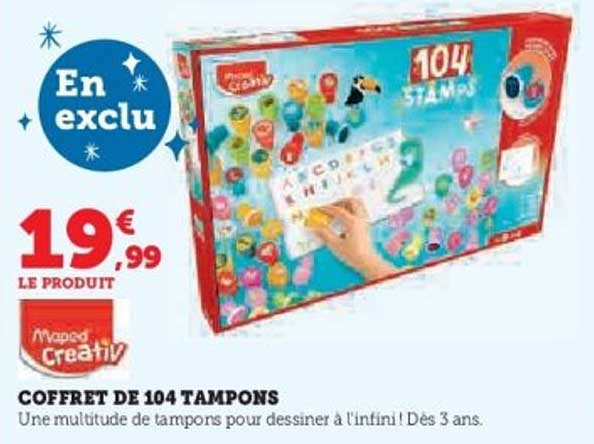 COFFRET DE 104 TAMPONS